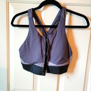 Fabletics front closure high impact sports bra